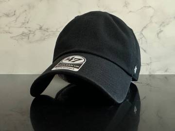 【未使用品】231WA 訳あり★'47BRAND &rsquo;47ブランド キャップ 帽子 CAP クールなブラックのコットン素材にホワイトロゴ！《FREEサイズ》