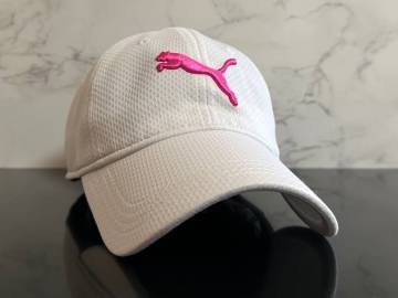 【未使用品】886KD 訳あり★PUMA プーマ キャップ 帽子 CAP ファンにも嬉しいクールなホワイトにジャンピングプーマロゴ《FREEサイズ》