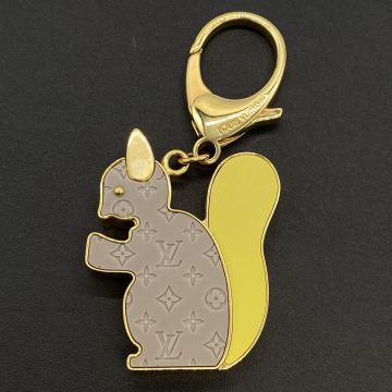 【7M76】1円スタート LOUIS VUITTON ルイヴィトン ビジュー サック アニマニア エクルイユ リス バッグチャーム キーホルダー イエロー