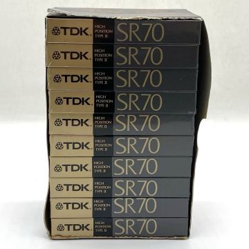 【8W28】1円スタート TDK ハイポジション TYPE II SR70 カセットテープ まとめて 10点 アクシア カセット 未開封品 70分 
