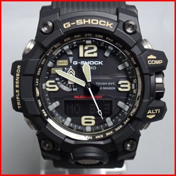 ◆1円 ほぼ未使用 CASIO/カシオ G-SHOCK MUDMASTER/マッドマスター GWG-1000-1AJF 電波ソーラー腕時計/ブラック/ケース付き&0000007279
