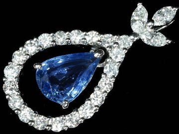 KO19089SS【1円～】新品【RK宝石】《Sapphire》極上サファイア 大粒1.11ct 極上ダイヤモンド 0.55ct Pt900 高級ペンダントヘッド ダイヤ