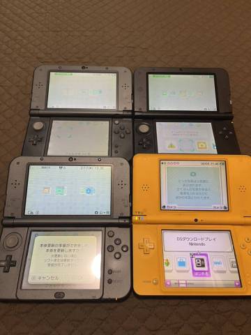 ☆１円スタート☆着払い☆ジャンク Nintendo 4台 まとめ new3DSLL ブラック2台、3DSLL シルバー1台、DSiLL オレンジ1台