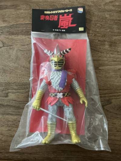 東映レトロソフビコレクション　メディコムトイ　嵐（後期版）（変身忍者 嵐より）未開封品