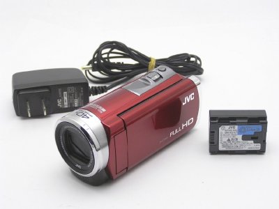★1円★ハローカメラ★3884 JVCケンウッド VIDEO CAMERA MODEL GZ-E600-R S/N 138C0041 バッテリー.ACアダプター付 動作品 即決あり