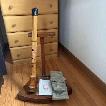 ◆ 琴古流尺八　１尺８寸管　在銘３印　