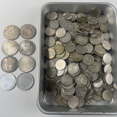 【9/46EL】 記念硬貨 1000円 8枚 100円 280枚
