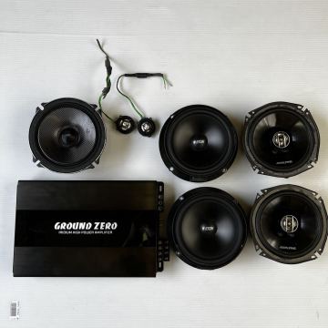 GROUND ZERO / ALPINE / ETON スピーカー・アンプセット ジャンク 未確認品