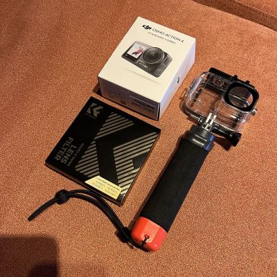 DJI Osmo Action 4 Standard Combo 使用少 NDフィルター4枚 防水ハウジング 浮きグリップ付 付属品多数