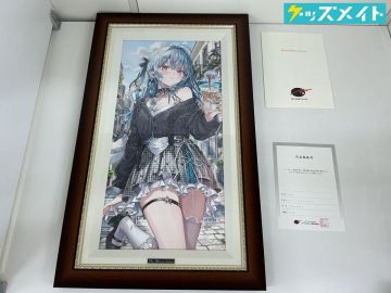 【同梱不可/現状】 アールビバン 版画 ももこ Chic Afternoon 作品番号 21/130 / ミクスドメディア