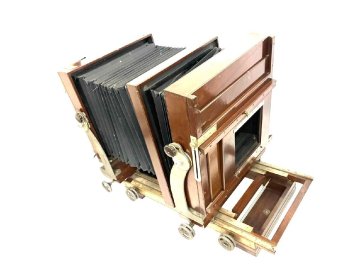 ☆【町田市までの引き取り限定/ジャンク品】DEARDORFF ディアドルフ 11X14 蛇腹 フィールドカメラ 大判カメラ ビンテージ（71881OT7）