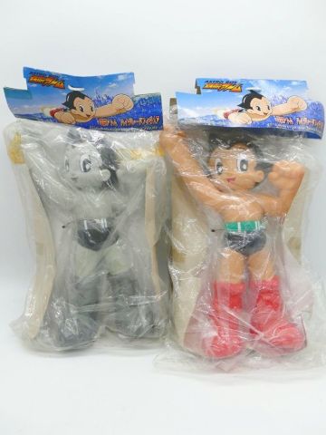 E9 未開封 保管品 鉄腕アトム ハイグレードフィギュア カラー&モノクロ ２体まとめて ビッグサイズ ソフビ SAGA セガ 