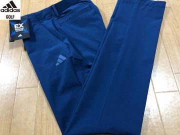 ・スピード発送 新品未使用 adidas Golf(アディダスゴルフ) 春夏 EX-ストレッチ 4WAYストレッチ 撥水加工ロングパンツ KVH15(NAVY)８２