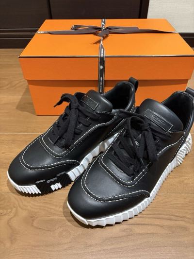 エルメス HERMES ネクスト スニーカー レザー Hロゴ バウンシング 靴