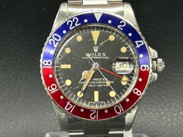 【TH-8055】1円 稼動/ROLEX/GMTマスター/Ref.1675/1968年製/純正ブレス/ロレックス/ペプシカラー/ベゼル固着 ネジ山 ジャンク【千円市場】