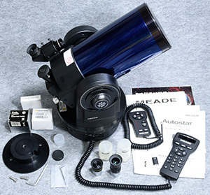 MEADE ミード ETX125EC オートスター#497（表示不良）と２軸コントローラー＃492（使用可）等付属 難有り品