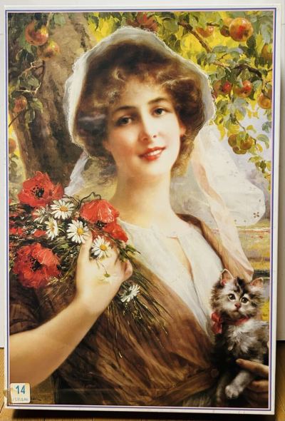 未開封品☆仔猫とけしの花の娘（エミール・ヴェルノン)☆1000ピース☆パズル☆