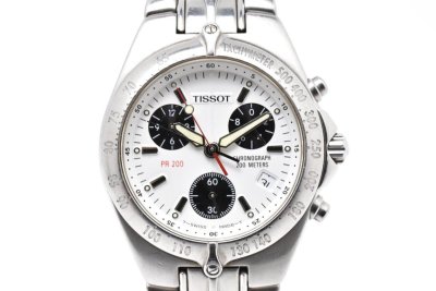 TISSOT ティソ PR 200 P162/262 シルバー クロノグラフ ラウンド ステンレス 20BAR Quartz 腕時計