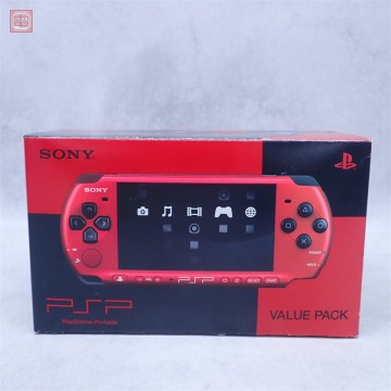 動作品 PSP 本体 PSP-3000 バリューパック レッド/ブラック 箱説付【10