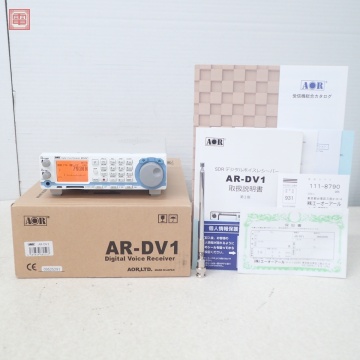 AOR AR-DV1 広帯域受信機 SDR受信機 100kHz～1300MHz（1.3GHz） 取説・元箱付 エーオーアール デジタルボイスレシーバー ARDV1【20
