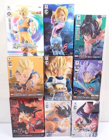未開封 ドラゴンボール 造形天下一武道会 彩色天下一武道会 9個セット 孫悟空 ベジータ ヤムチャ 魔人ブウ 18号 トランクス