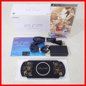 動作品 PSP ワンピース ROMANCE DAWN 冒険の夜明け 麦わらの一味 EDITION 本体 PSPJ-30028(PSP-3000) SONY ソニー 箱説付【10
