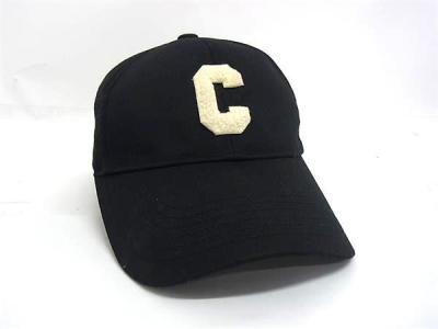 1円 ■美品■ CELINE セリーヌ Cイニシャル コットン100％ ベースボールキャップ 帽子 メンズ レディース ブラック系 HB5470