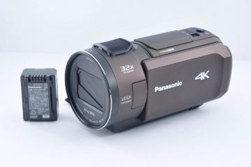 1円～④【動作確認済】美品 Panasonic パナソニック デジタル4Kビデオカメラ HC-VX1M ブラウン 本体 バッテリー 付き ビデオカメラ #④101