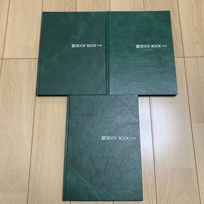 ストックブック　 テージー ST-30 切手収納用アルバム　台紙7枚14ページ7段　緑3冊　まとめ売り