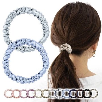 シルク ヘアゴム 【Ｐｏｃｏ＇ｃｅ掲載・天然シルク１００％・跡がつかない・１３カラー展開】 シュシュ シルクヘアゴム 髪ゴム ゴ