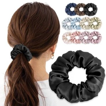シルク ヘアゴム 【Ｐｏｃｏ＇ｃｅ掲載・天然シルク１００％・跡がつかない・１３カラー展開】 シュシュ シルクヘアゴム 髪ゴム ゴ