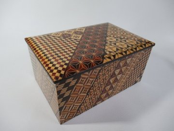 D7342 箱根寄木細工 宝石箱 ジュエリーボックス 小物入れ
