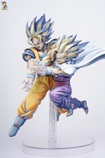 ドラゴンボール 一番くじ スペクタクルバトル E賞 孫悟飯&孫悟空 二次元彩色リペイント フィギュア