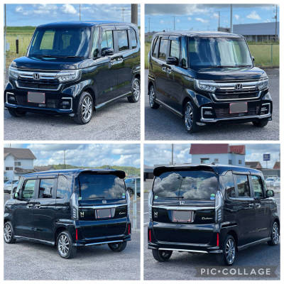 N BOXカスタム 後期型 2年本車検付き 4WD 前後ドラレコ【ナビ/TV/エマブレ-キ/レーンキープ 豪華装備 左パワスラ ホンダセンシングブラック