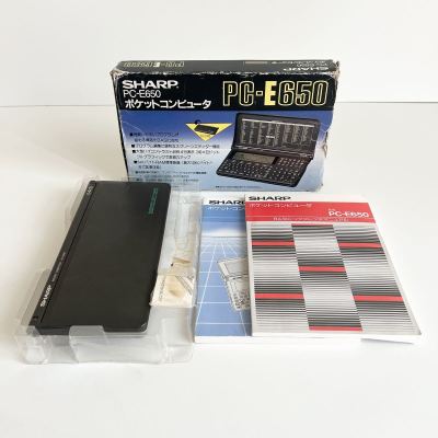 希少 箱説付属 SHARP ポケットコンピュータ PC-E650