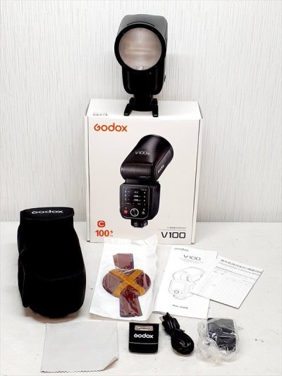 【b02】 ゴドックス GODOX クリップオンラウンドフラッシュ V100C