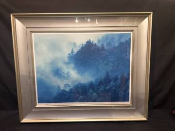 真作保証　東山魁夷 【雲立つ嶺】 新復刻版 リトグラフ 123／380