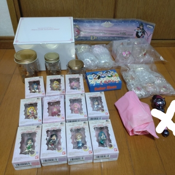 BS1 まとめて 美少女戦士セーラームーン ミニチュアリー ムーンキャッスルアクセサリースタンド トゥインクルドーリー タブレット 大量2kg