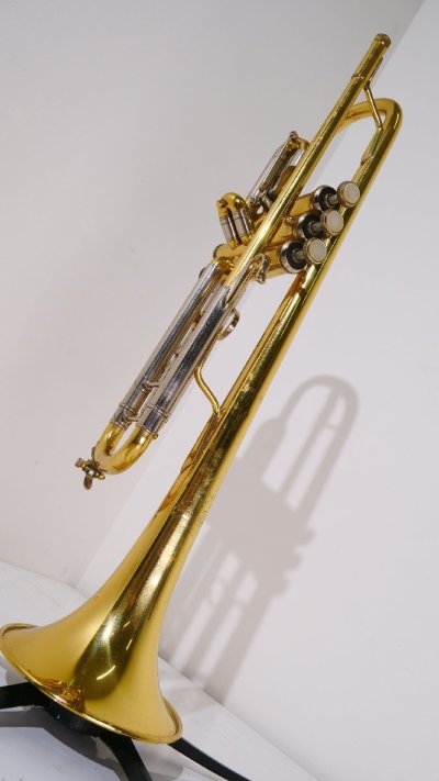 【C】Vincent Bach model 37 M180 Stradivarius ELKHART USA B♭トランペット GL ゴールド ヴィンセントバック 16万番台 3316575