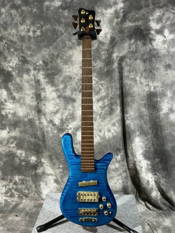 【J】Warwick Masterbuilt Streamer Jazzman 5st Ocean Blue Transparent High Polish 2019 ストリーマー ジャズマン 5弦 10000537 D0910