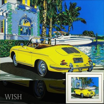 【真作】【WISH】鈴木英人「VARIOUS DREAM」シルクスクリーン 12号大 大作 ◆ポルシェとヨット・人気作 　　〇人気作家 #26082987
