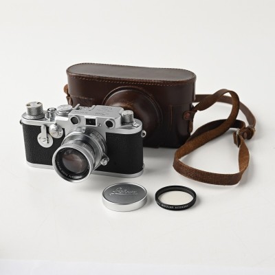 Leica Summicron 50mm f2 Nr.1023969 フィルムカメラ 動作難有/現状品 レザーケース フィルター キャップ ライカ ズミクロン レトロ D