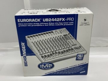 未開封品 BEHRINGER ベリンガー EURORACK UB2442FX-PRO 24chラックマウントミキサー ■ 76D11-1