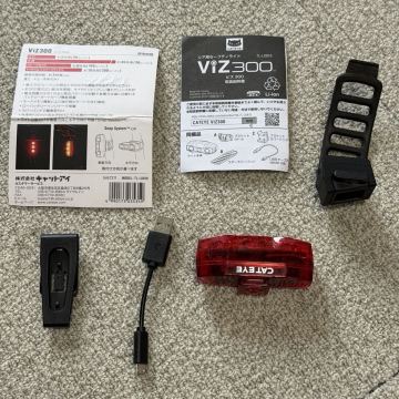 CATEYE キャットアイ ViZ300 ヴィズ300 リアセーフティライト TL-LD810 リアライト赤色灯 充電式 自転車 サイクリング ロードバイク クロス