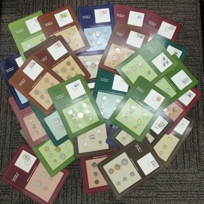 504.外国コイン フランクリンミント社 COIN SETS OF ALL NATIONS VOLUMEⅠ計36シート 古銭