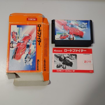 【FC・ファミコン】 　ROAD FIGHTER　ロードファイター　外箱あり　取説あり