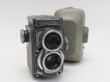 ●○Rollei Rolleiflex 4x4 ベスト判 二眼レフカメラ BabyRollei ローライ ケース付○●035217001Jm○●