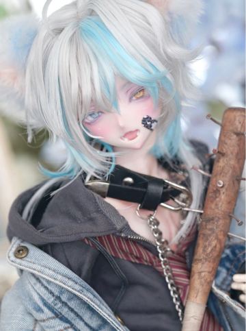 +sealand+ カスタムヘッド パテ盛り ddh09+手描きアイ+口内パーツ+舌パーツ*1
