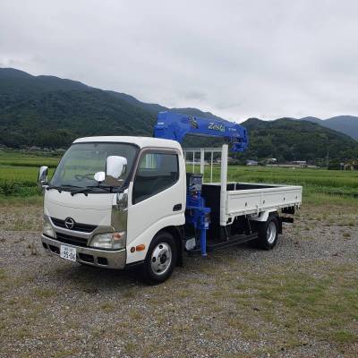 売切 4段 ラジコン付 クレーン車 日野 デュトロ エアループ 走行92000キロ台 AT(2ペダル) ICターボ 車検令和9年9月迄 動画有 福岡～