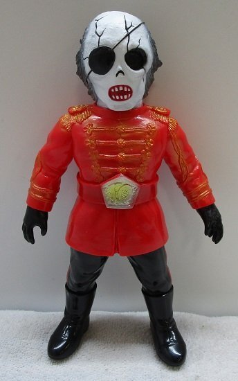 ■【現状渡し・ヘッダー等欠品】東映レトロソフビコレクション　仮面ライダーストロンガー　ドクロ少佐　メディコム・トイ